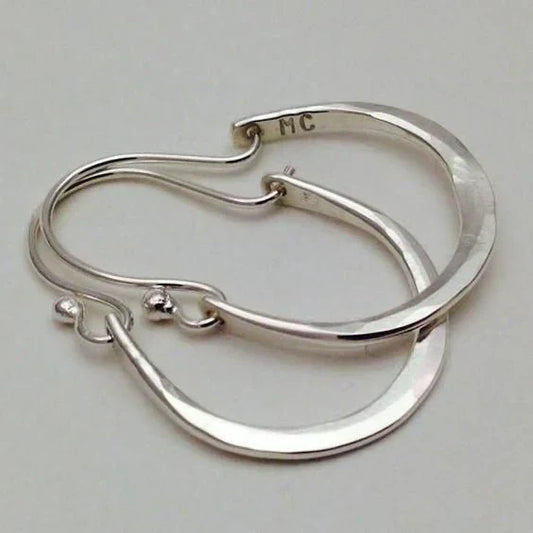 Aretes de Aro Halo Lunar | Oro blanco