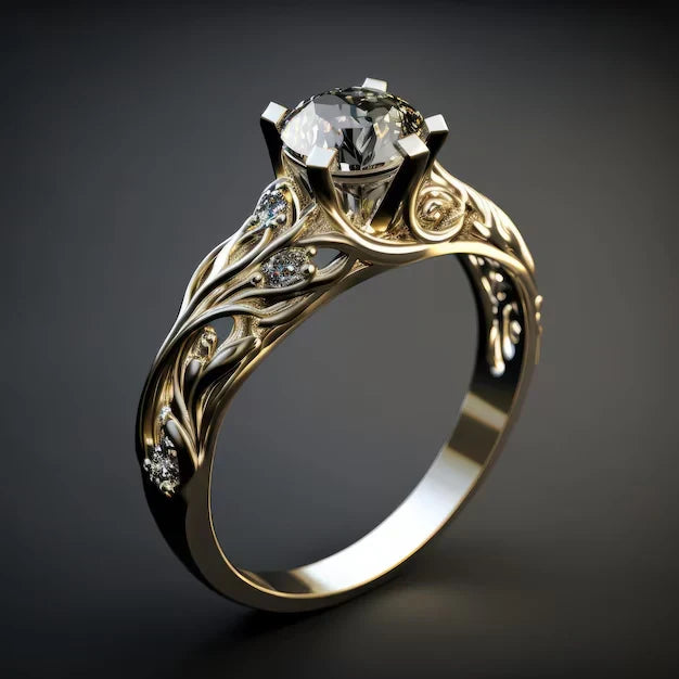 Anillo Exquisito de Circonita Exotic | Oro