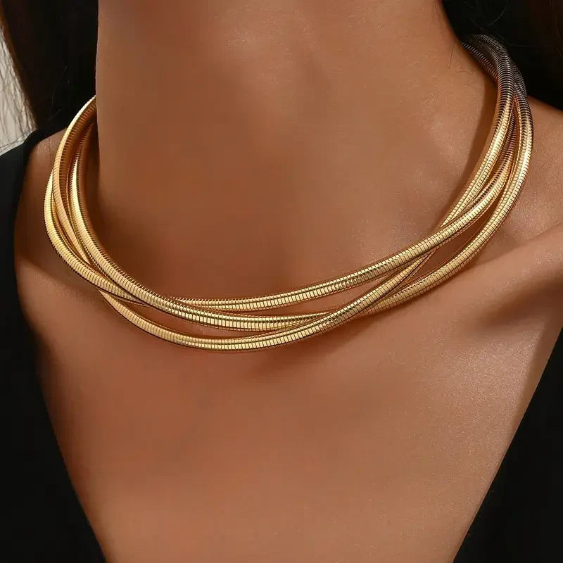 Collar Oro Oro Three Layer