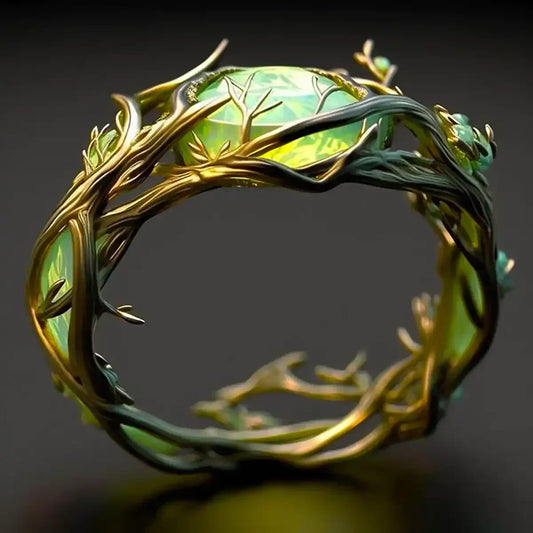 Anillo Floreciente Verdant | Oro