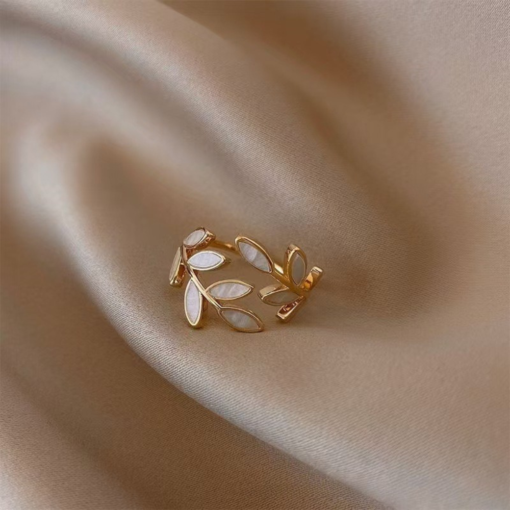 Anillo Abierto de Hoja Neraya Delicate | Oro