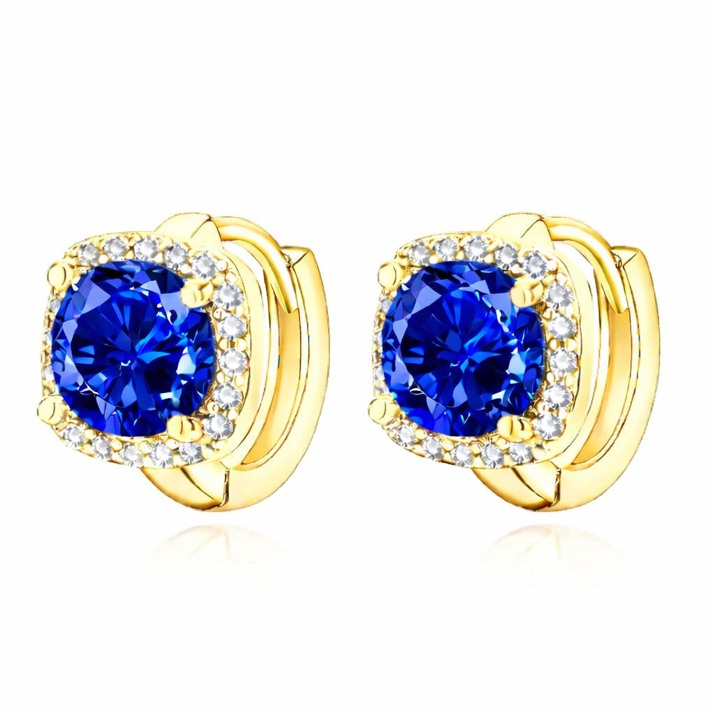 Aretes Zafiro Nadine | Oro