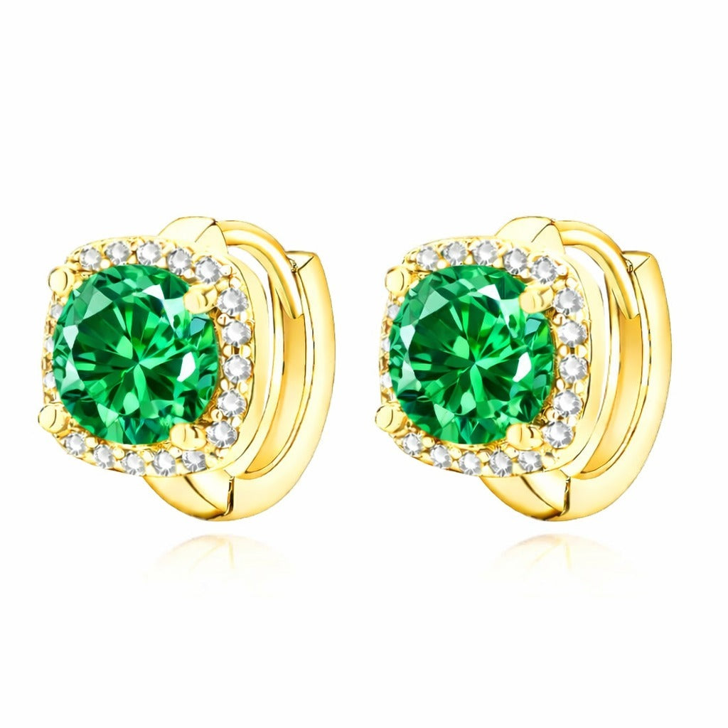 Aretes Esmeralda Nadine | Oro