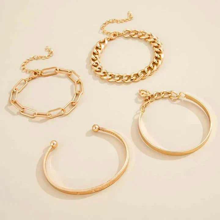 Set de Pulseras Elan Mercer | Oro