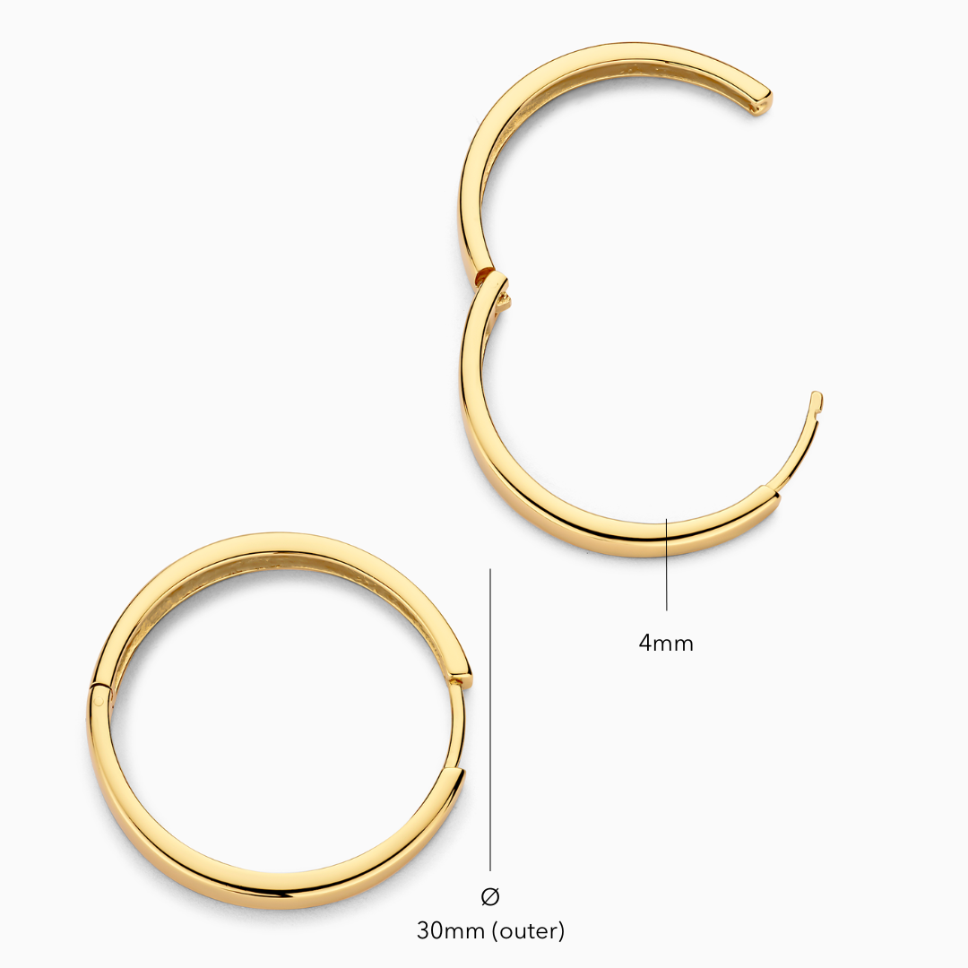 Aros Llamativos Gia | Oro