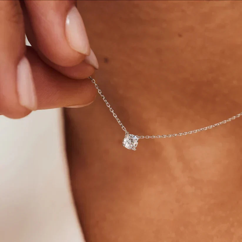 Collar de Piedra Cléa | Oro blanco